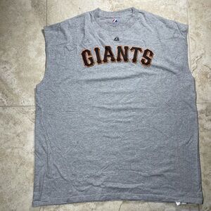 San Francisco Giants Majestic MLB Muscle Tank Top Size 2XL